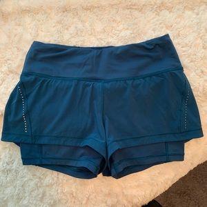 Lululemon shorts, blue, size 6